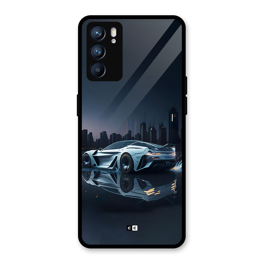 Car of Future Glass Back Case for Oppo Reno6 5G