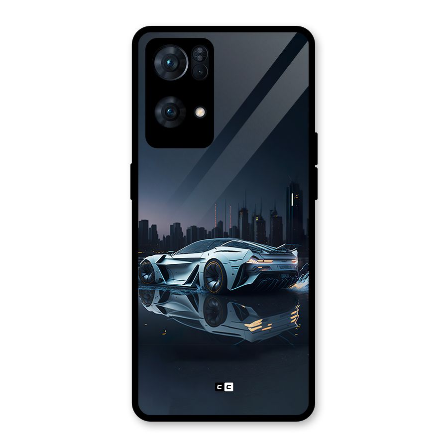 Car of Future Glass Back Case for Oppo Reno7 Pro 5G