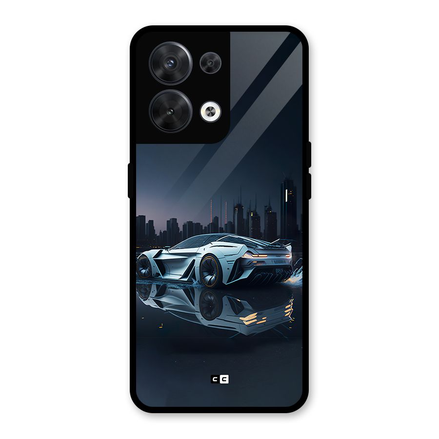 Car of Future Glass Back Case for Oppo Reno8 5G
