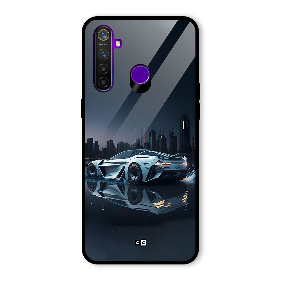 Car of Future Glass Back Case for Realme 5 Pro