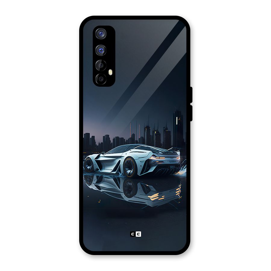Car of Future Glass Back Case for Realme 7