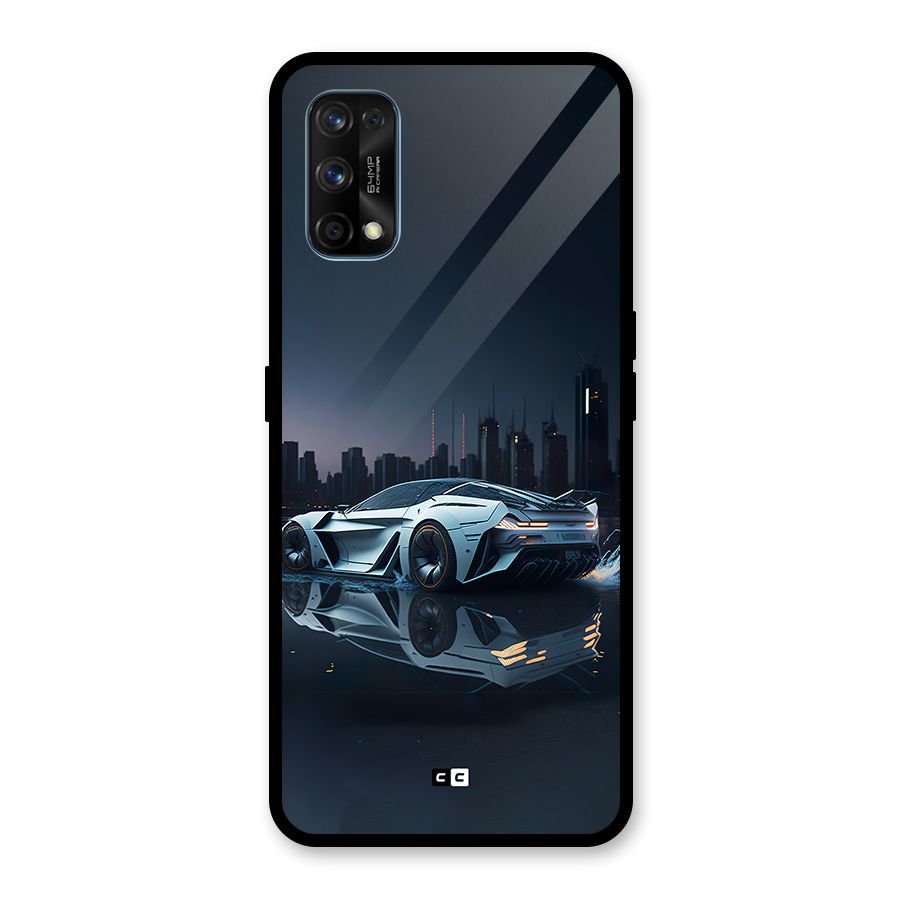 Car of Future Glass Back Case for Realme 7 Pro