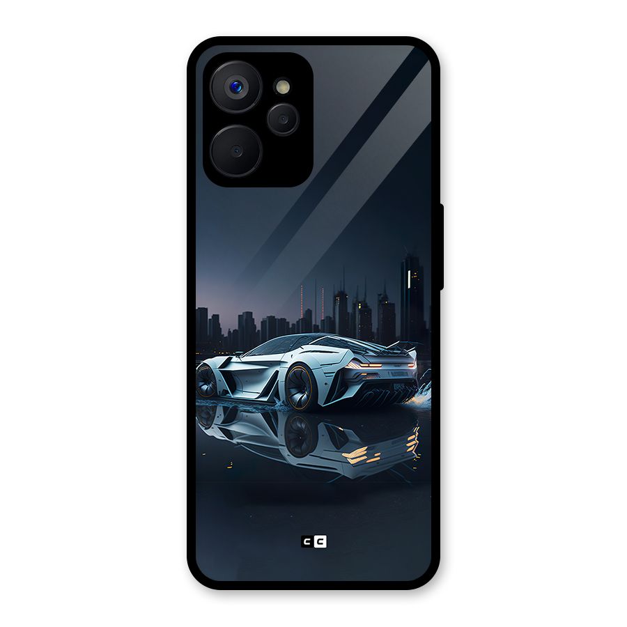 Car of Future Glass Back Case for Realme 9i 5G