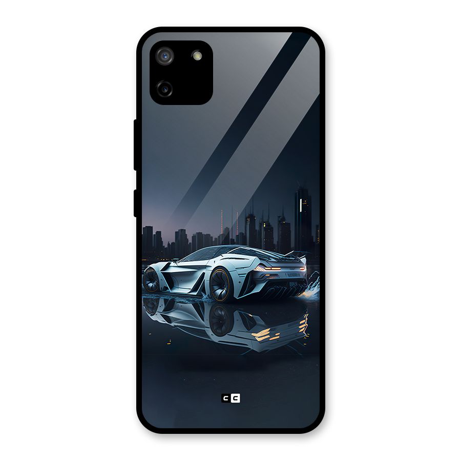 Car of Future Glass Back Case for Realme C11