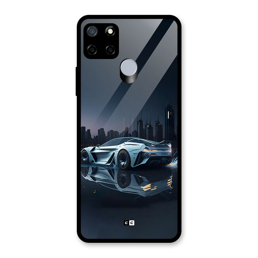 Car of Future Glass Back Case for Realme Narzo 30A