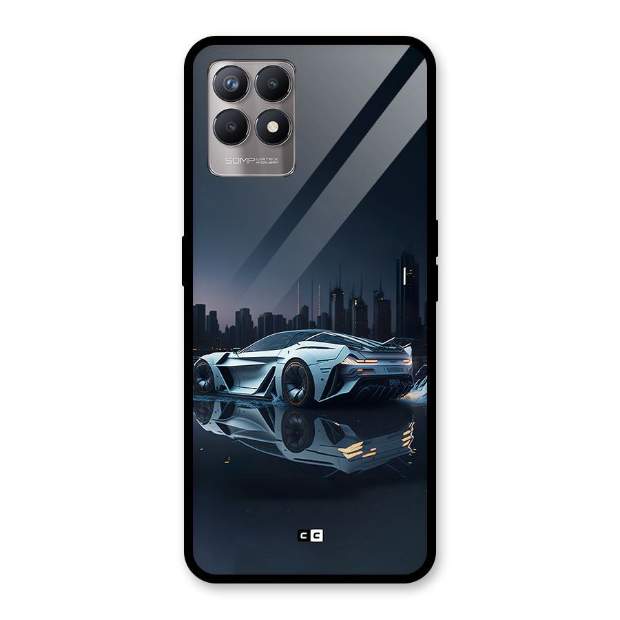 Car of Future Glass Back Case for Realme Narzo 50