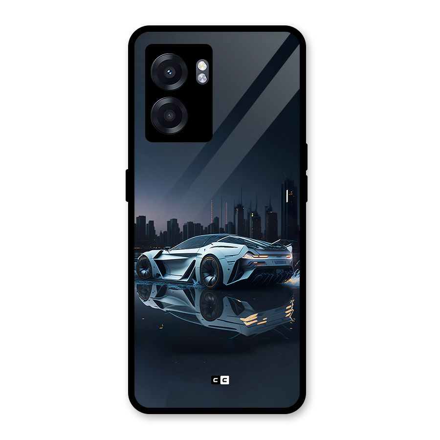 Car of Future Glass Back Case for Realme Narzo 50 5G