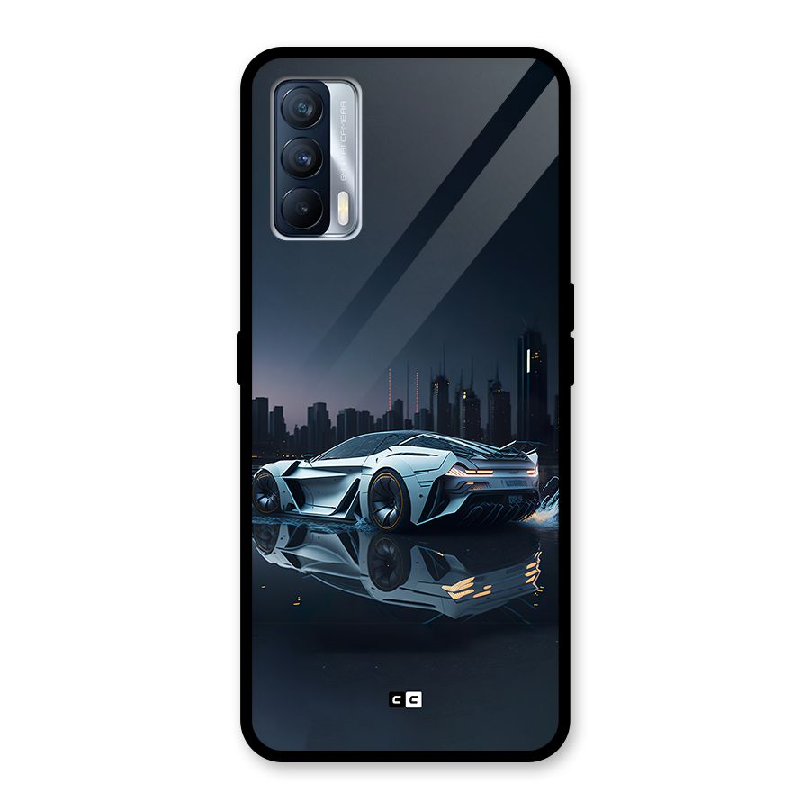 Car of Future Glass Back Case for Realme X7