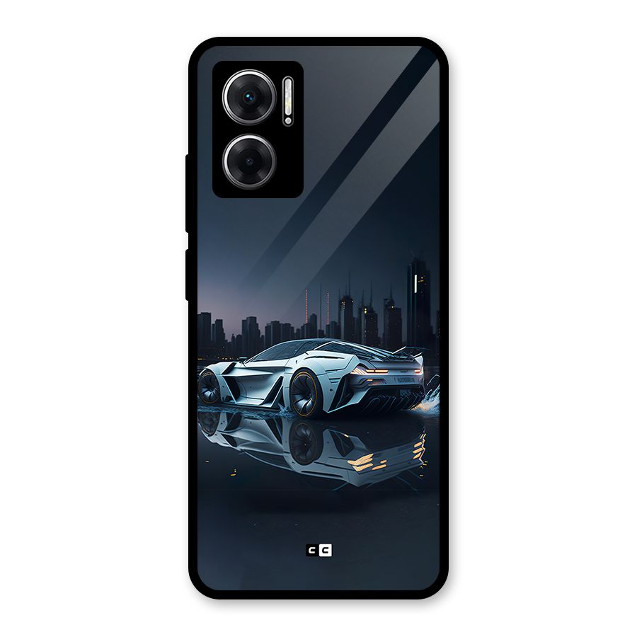 Car of Future Glass Back Case for Redmi 11 Prime 5G