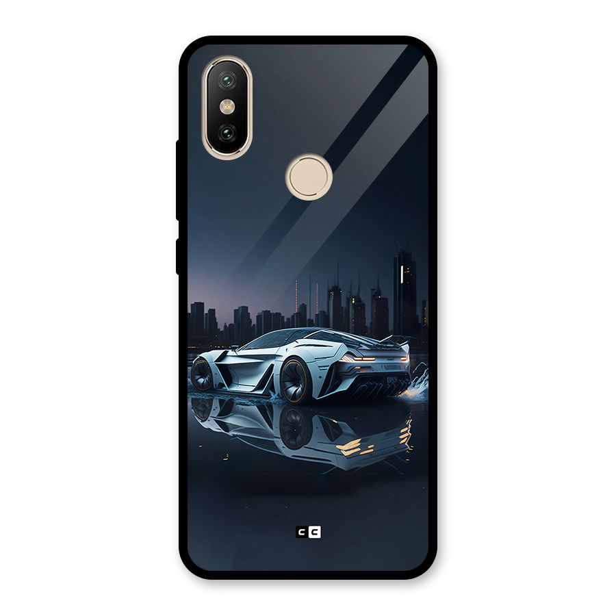 Car of Future Glass Back Case for Redmi A2