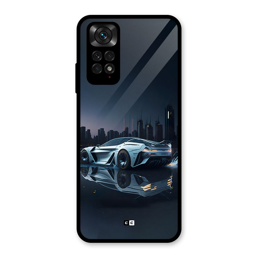 Car of Future Glass Back Case for Redmi Note 11S