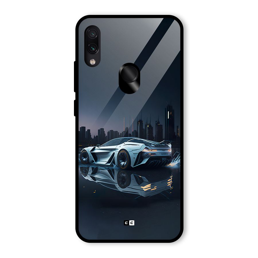 Car of Future Glass Back Case for Redmi Note 7 Pro
