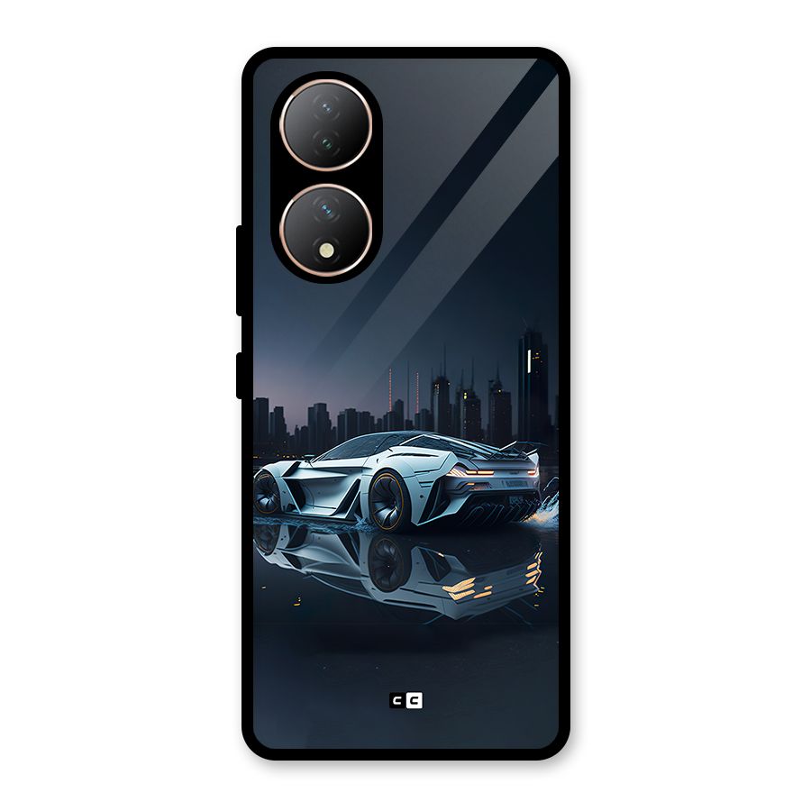 Car of Future Glass Back Case for Vivo T2