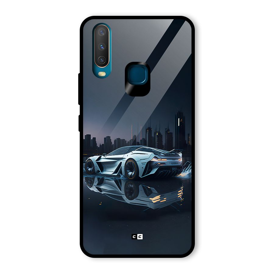 Car of Future Glass Back Case for Vivo U10