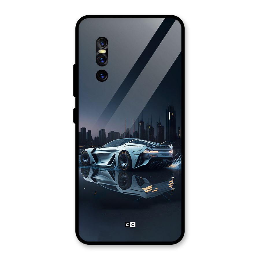 Car of Future Glass Back Case for Vivo V15 Pro
