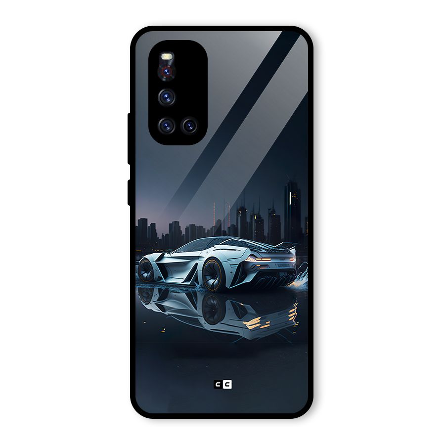 Car of Future Glass Back Case for Vivo V19