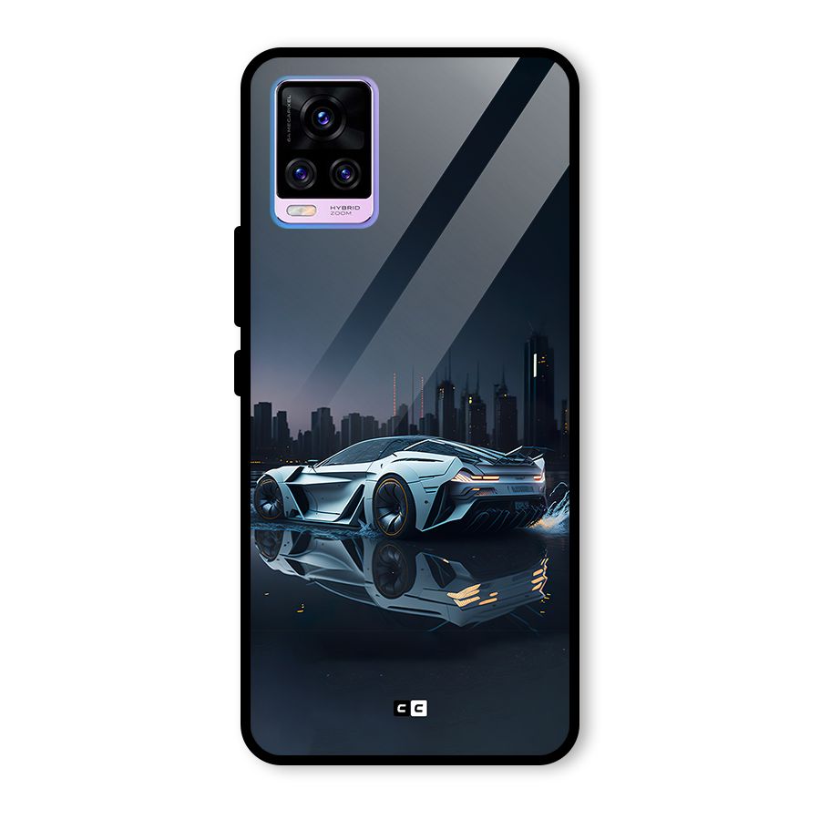Car of Future Glass Back Case for Vivo V20 Pro