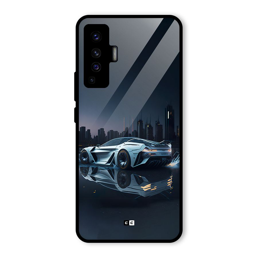Car of Future Glass Back Case for Vivo X50