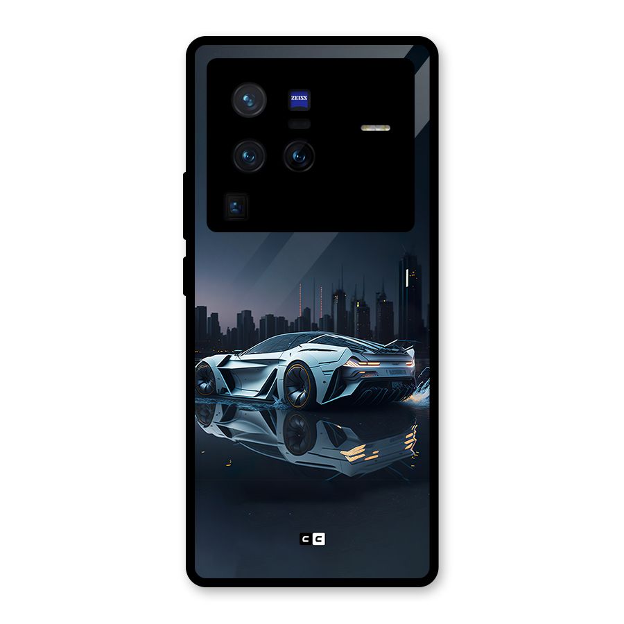 Car of Future Glass Back Case for Vivo X80 Pro