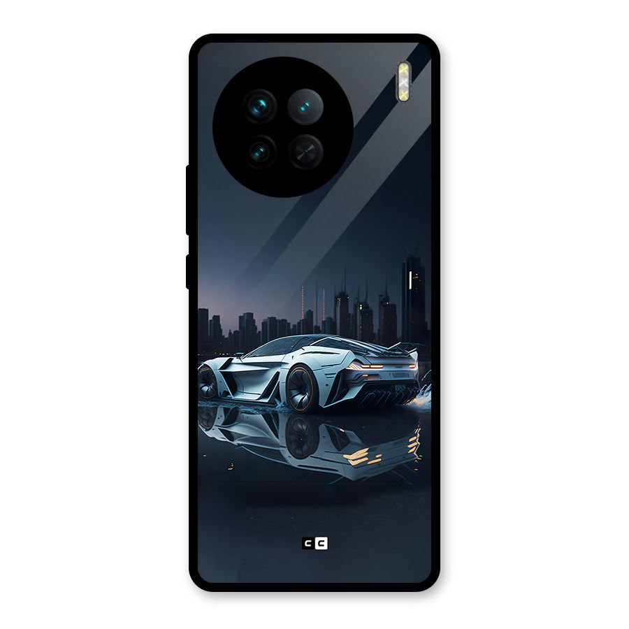 Car of Future Glass Back Case for Vivo X90