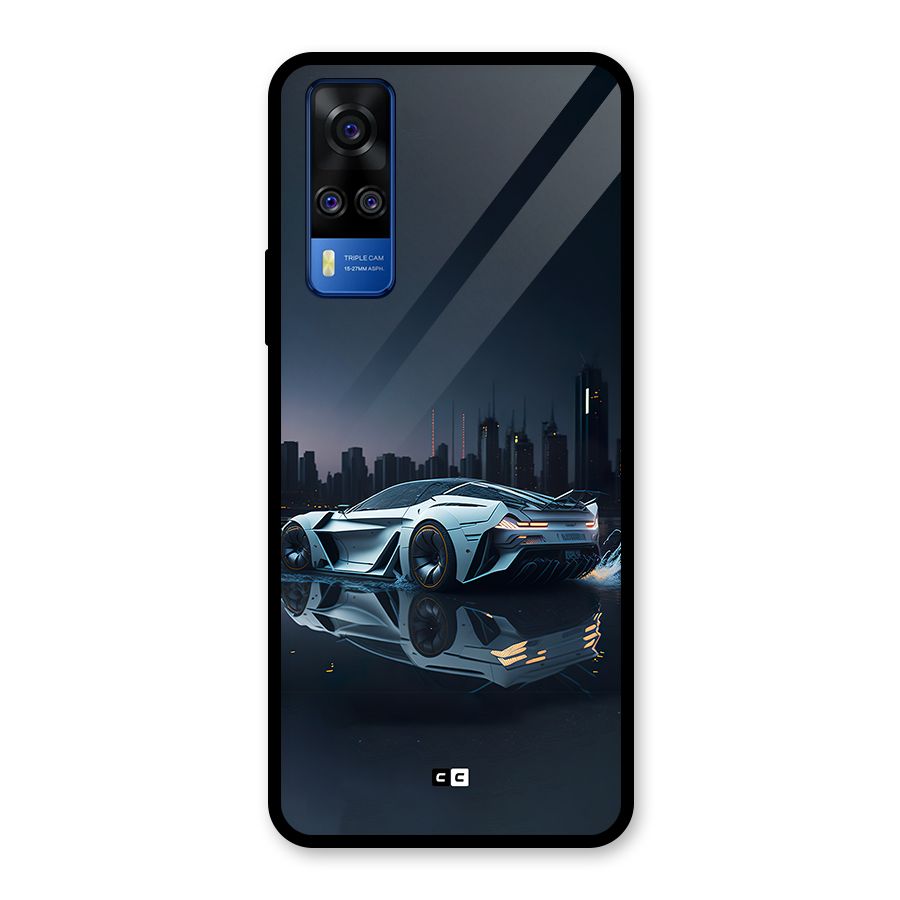 Car of Future Glass Back Case for Vivo Y31