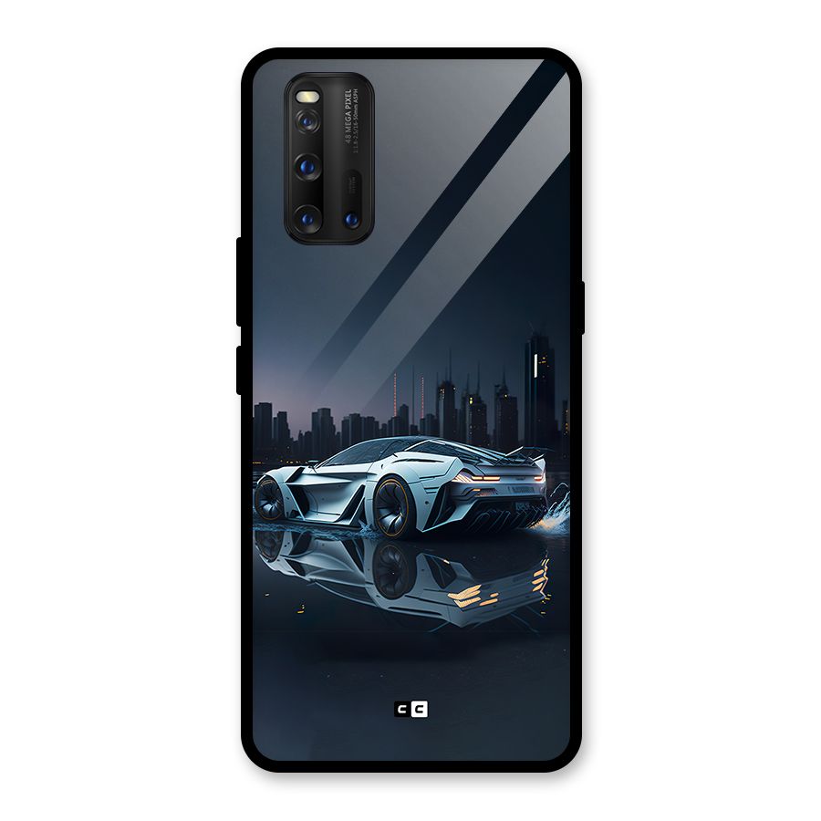 Car of Future Glass Back Case for Vivo iQOO 3