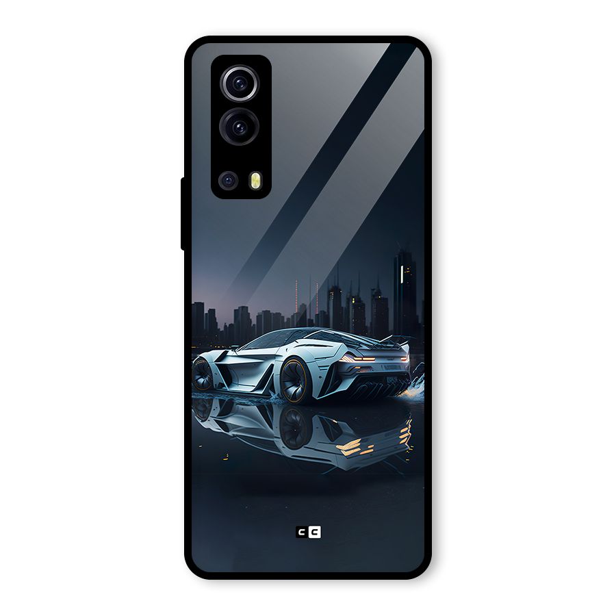 Car of Future Glass Back Case for Vivo iQOO Z3