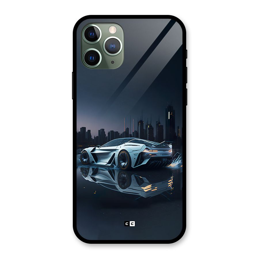 Car of Future Glass Back Case for iPhone 11 Pro