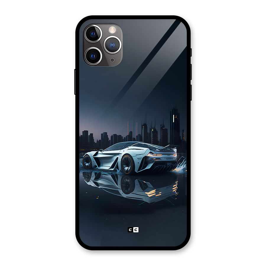 Car of Future Glass Back Case for iPhone 11 Pro Max