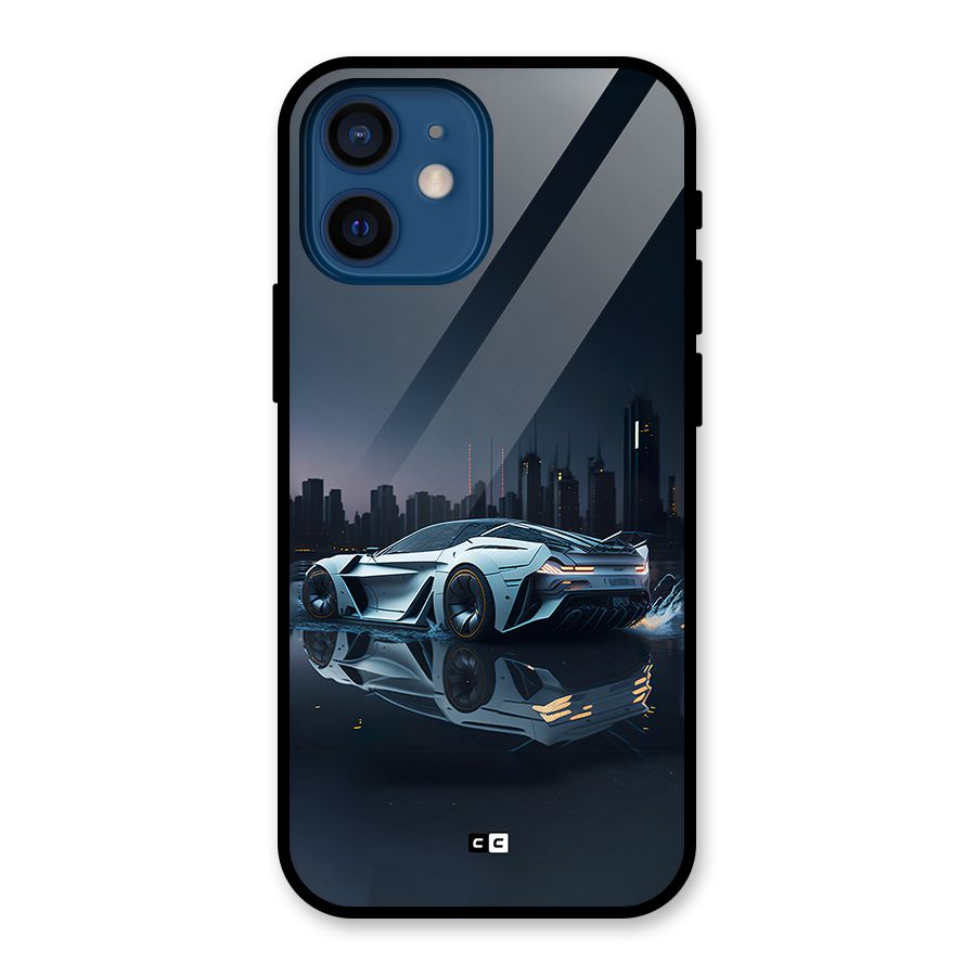 Car of Future Glass Back Case for iPhone 12 Mini