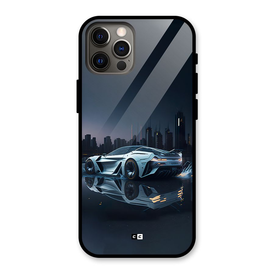 Car of Future Glass Back Case for iPhone 12 Pro