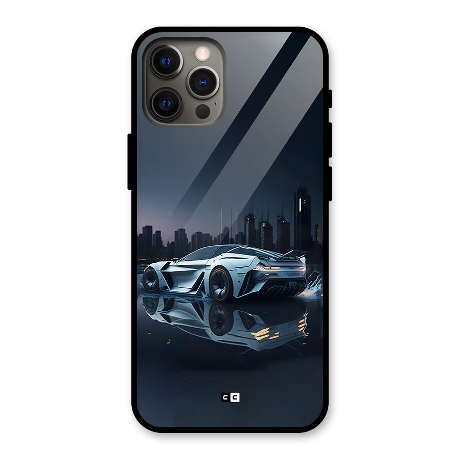 Car of Future Glass Back Case for iPhone 12 Pro Max