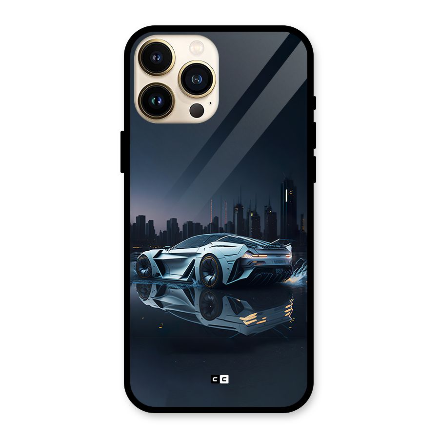Car of Future Glass Back Case for iPhone 13 Pro Max