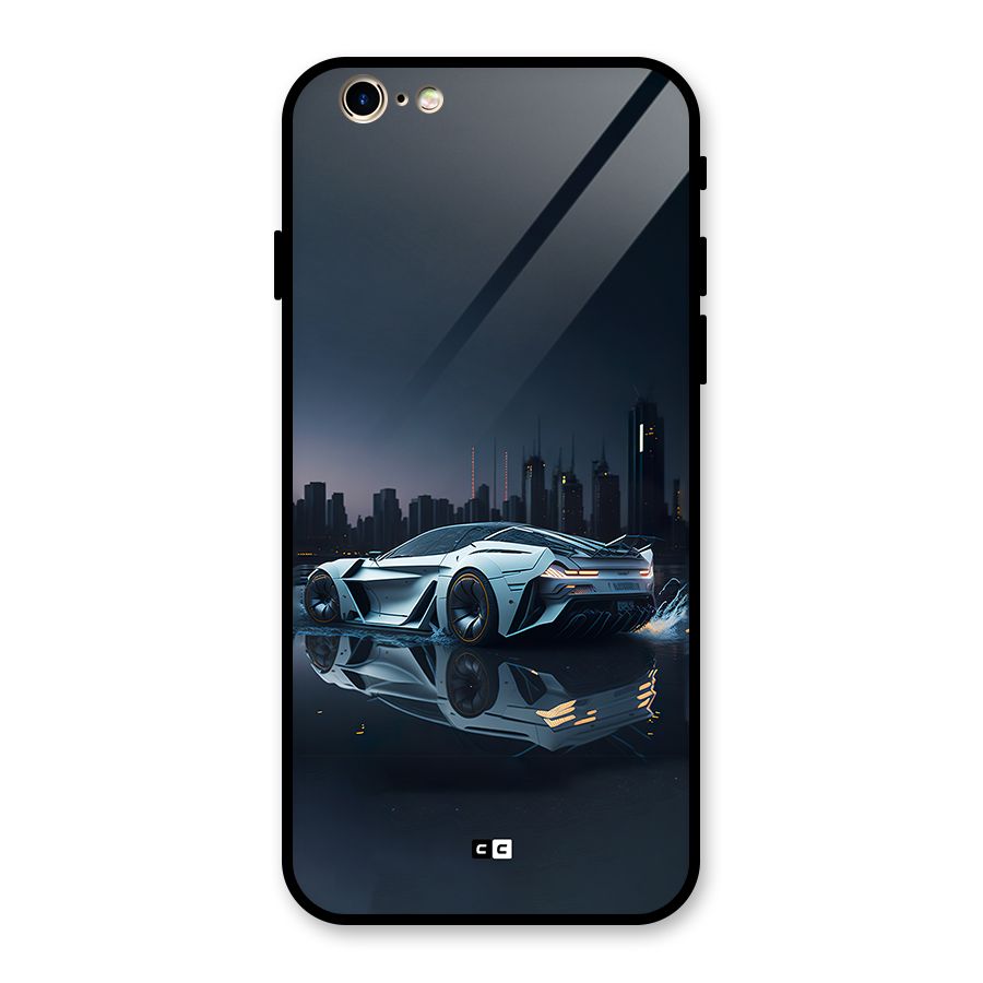 Car of Future Glass Back Case for iPhone 6 6S
