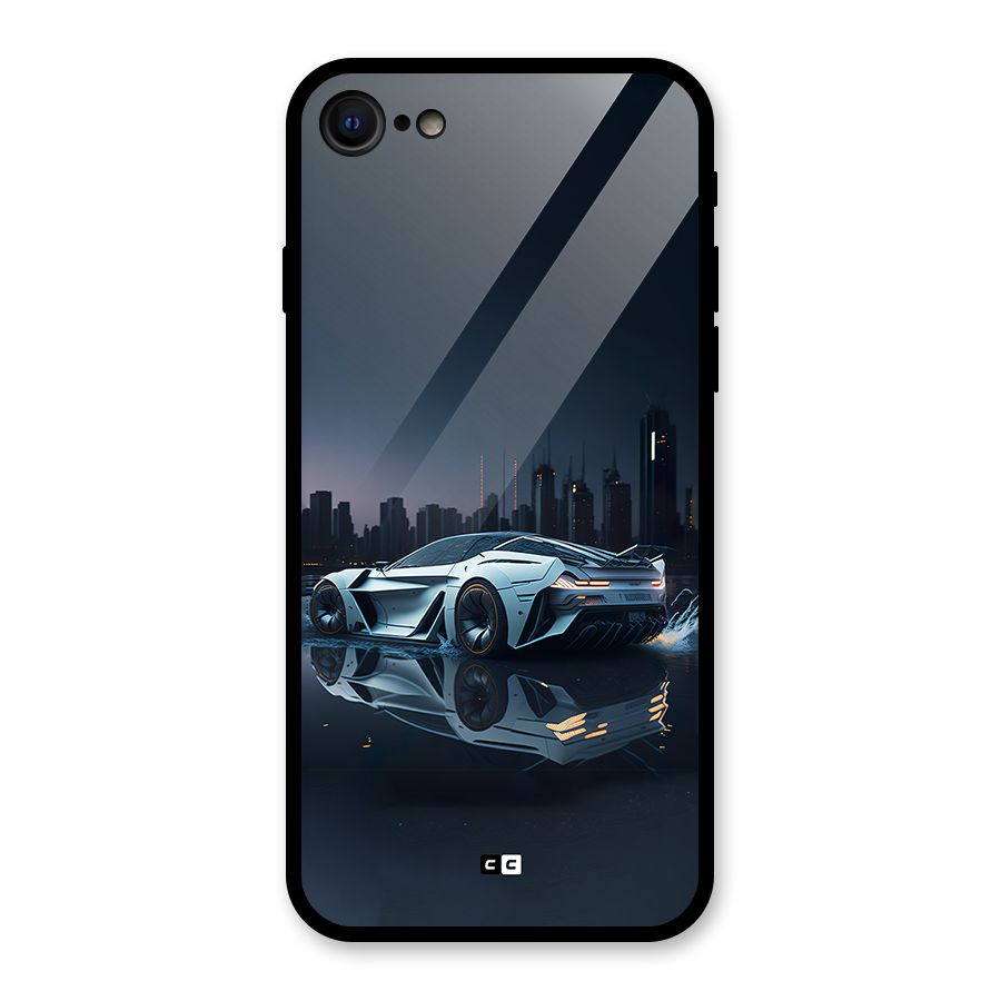 Car of Future Glass Back Case for iPhone 7