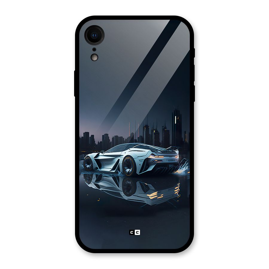 Car of Future Glass Back Case for iPhone XR