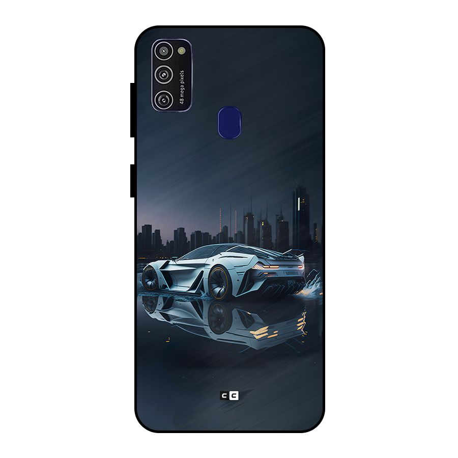 Car of Future Metal Back Case for Galaxy M21