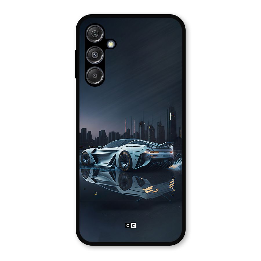 Car of Future Metal Back Case for Galaxy M34 5G
