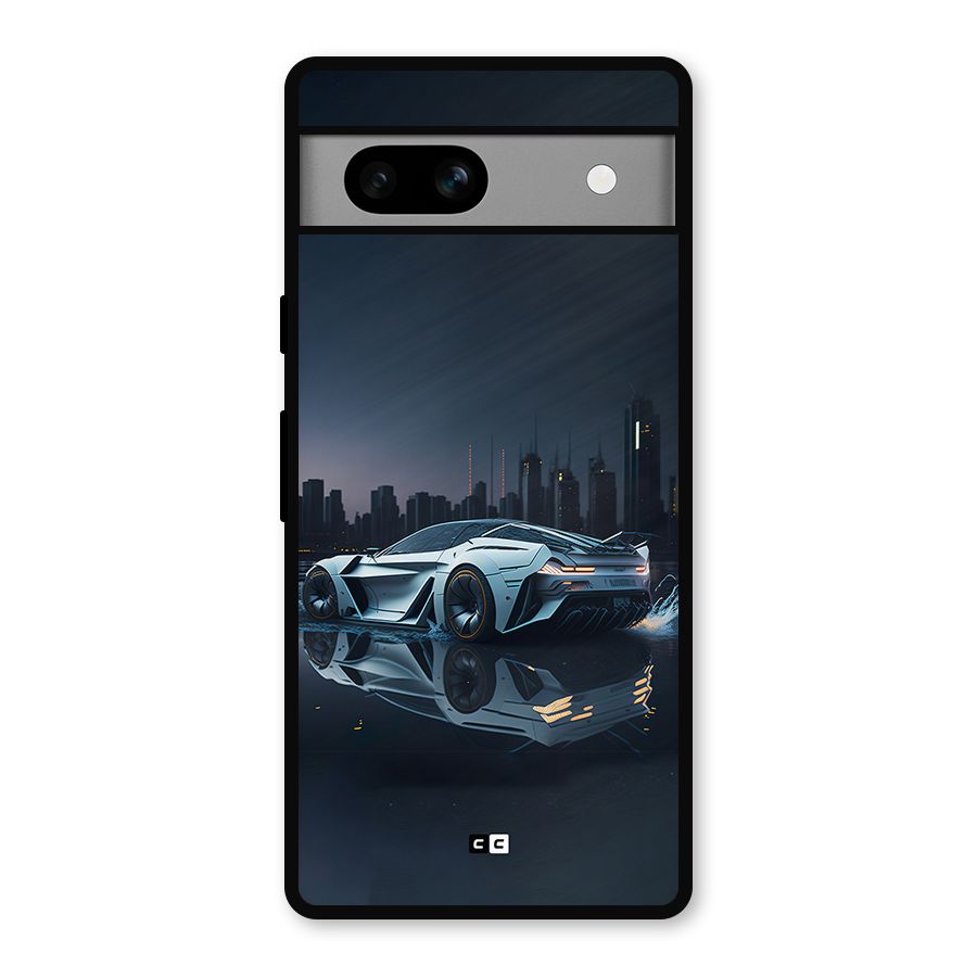 Car of Future Metal Back Case for Google Pixel 7a