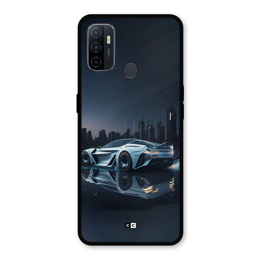 Car of Future Metal Back Case for Oppo A53