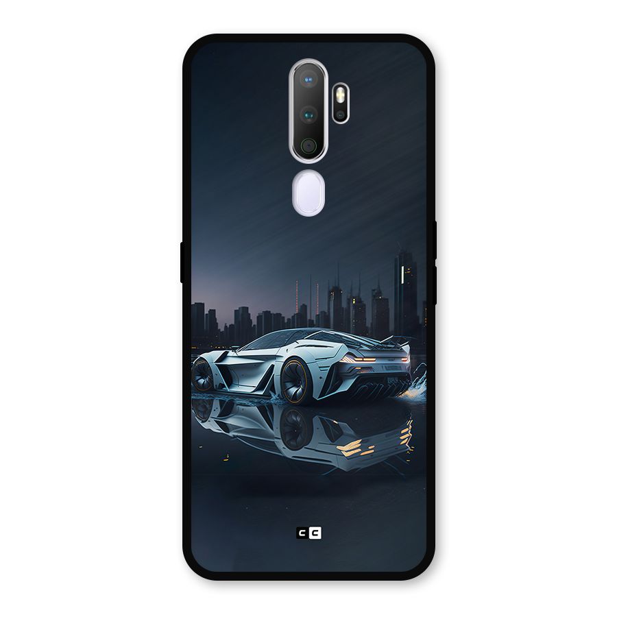 Car of Future Metal Back Case for Oppo A5 (2020)