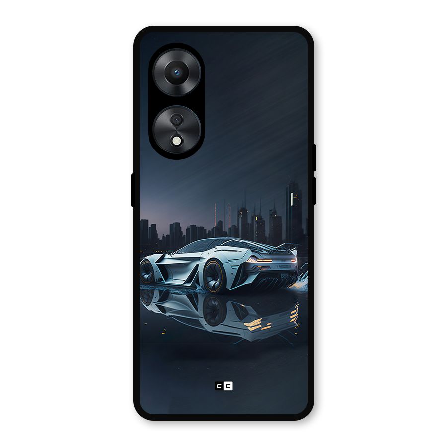 Car of Future Metal Back Case for Oppo A78
