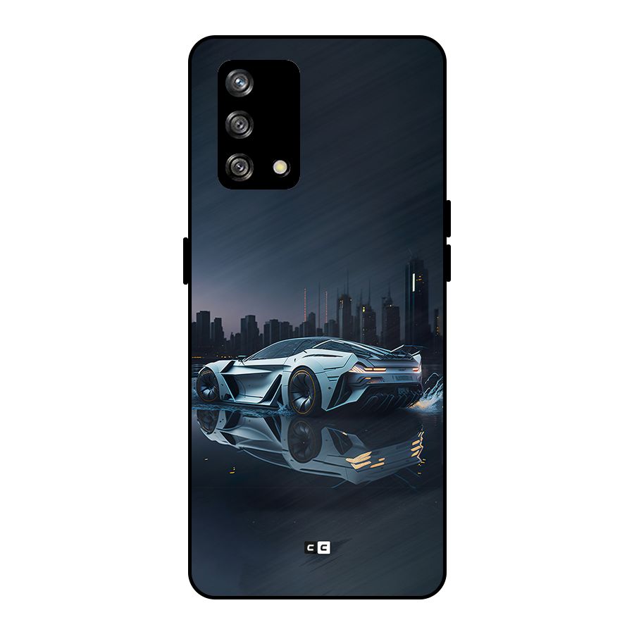 Car of Future Metal Back Case for Oppo F19s