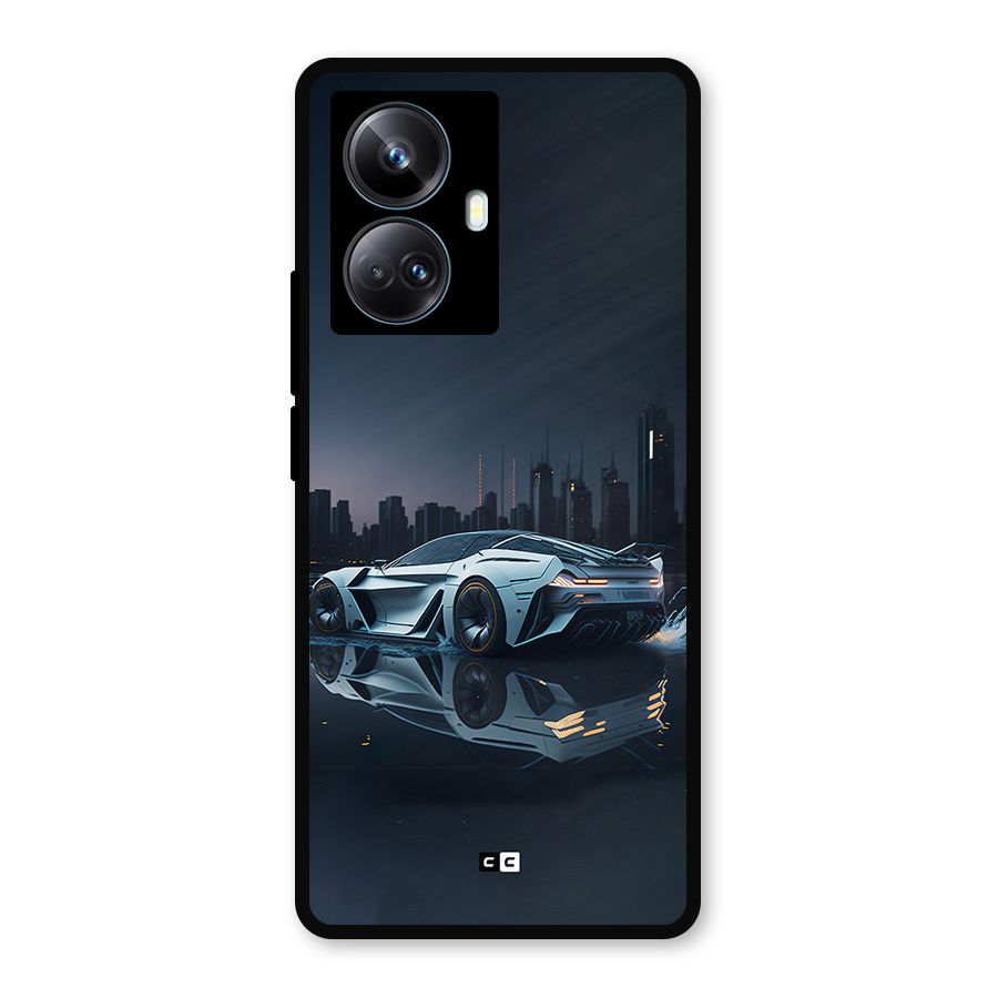 Car of Future Metal Back Case for Realme 10 Pro Plus