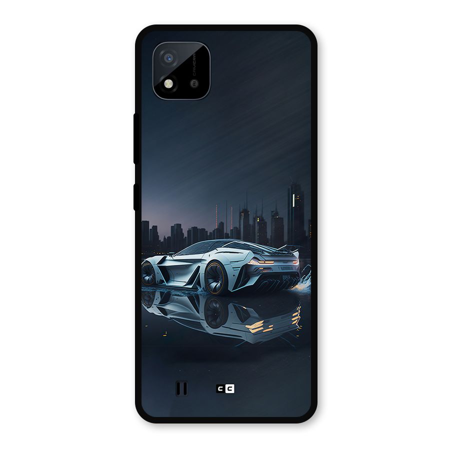 Car of Future Metal Back Case for Realme C11 2021