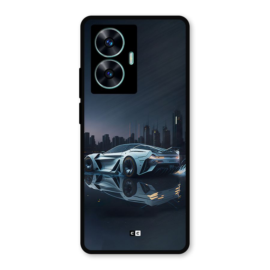 Car of Future Metal Back Case for Realme Narzo N55