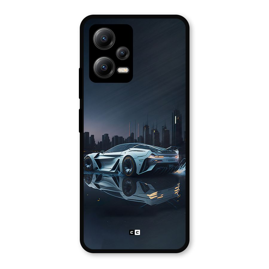 Car of Future Metal Back Case for Redmi Note 12 5G