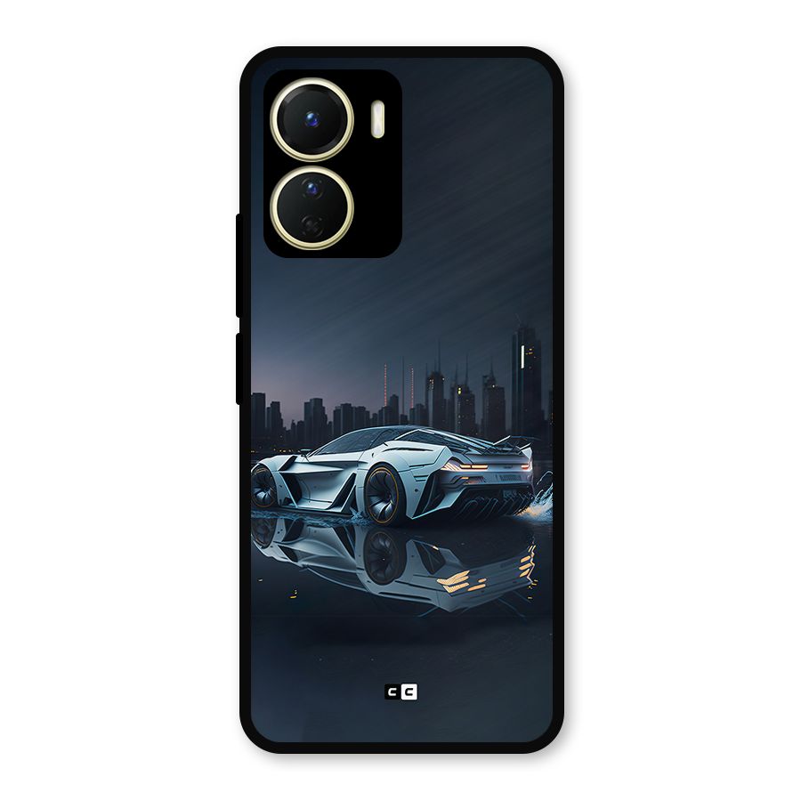 Car of Future Metal Back Case for Vivo T2x
