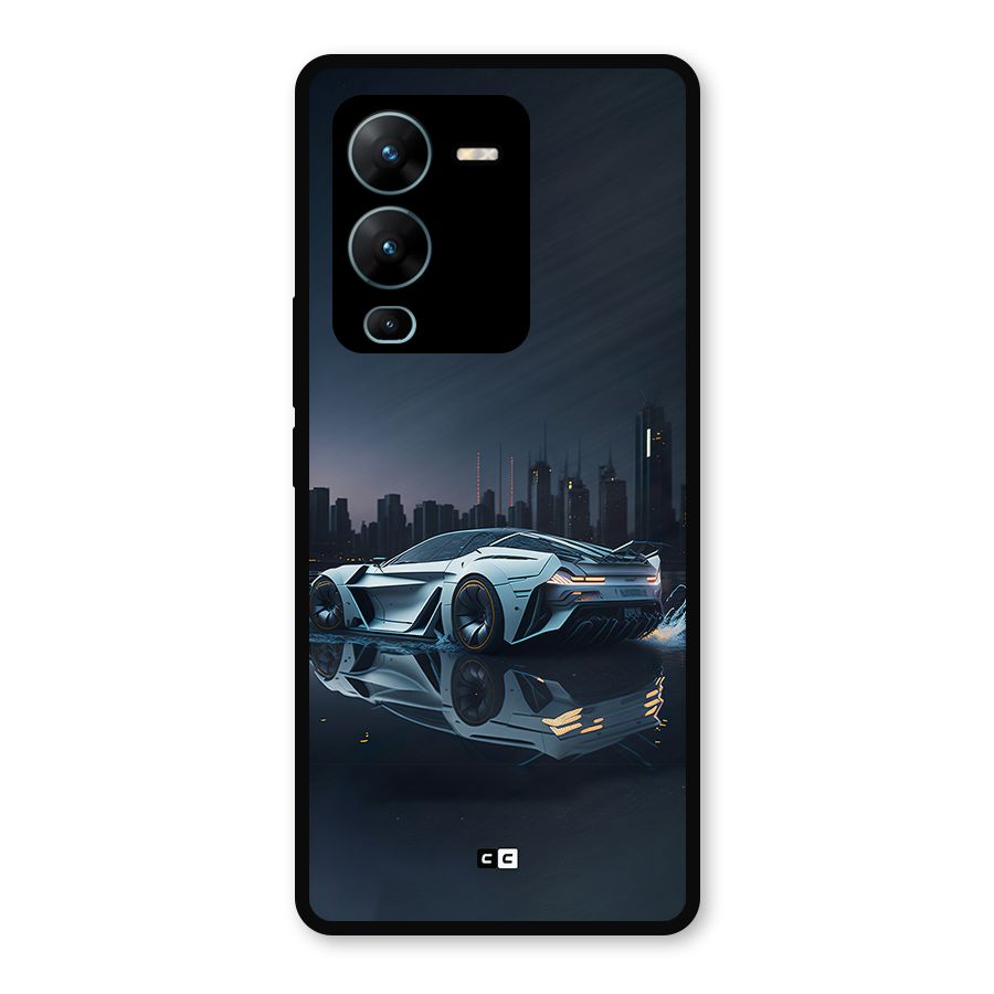 Car of Future Metal Back Case for Vivo V25 Pro