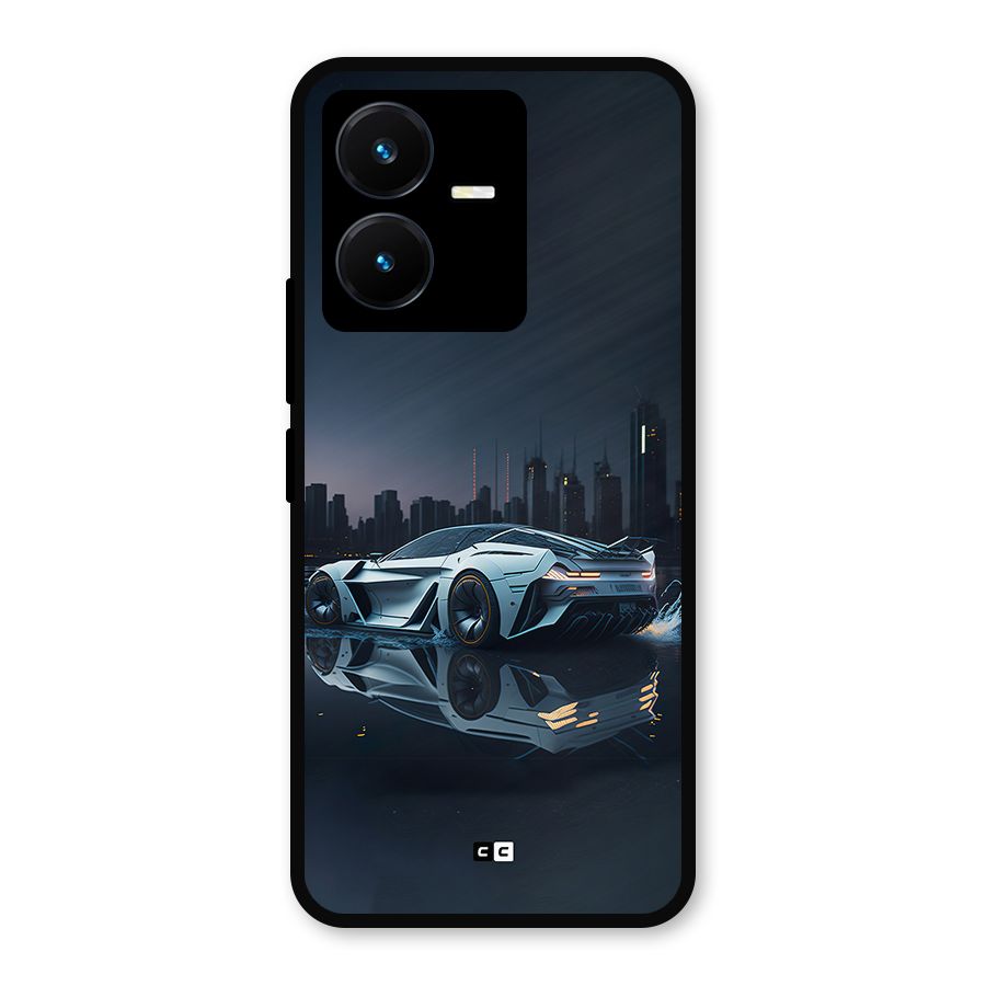 Car of Future Metal Back Case for Vivo Y22